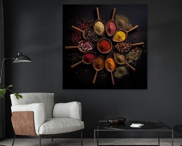 Spices on ladles round by TheXclusive Art