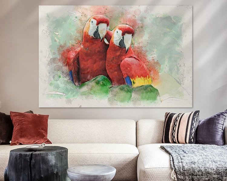 Example of the artwork in a room