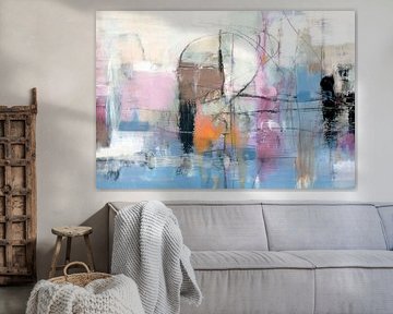 abstracte intuïtie 3 van Claudia Gründler
