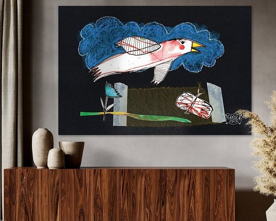 Example of the artwork in a room