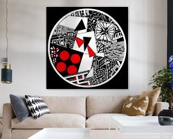 Example of the artwork in a room