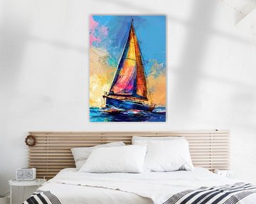 Sailing sport art #sailing #yacht by JBJart Justyna Jaszke