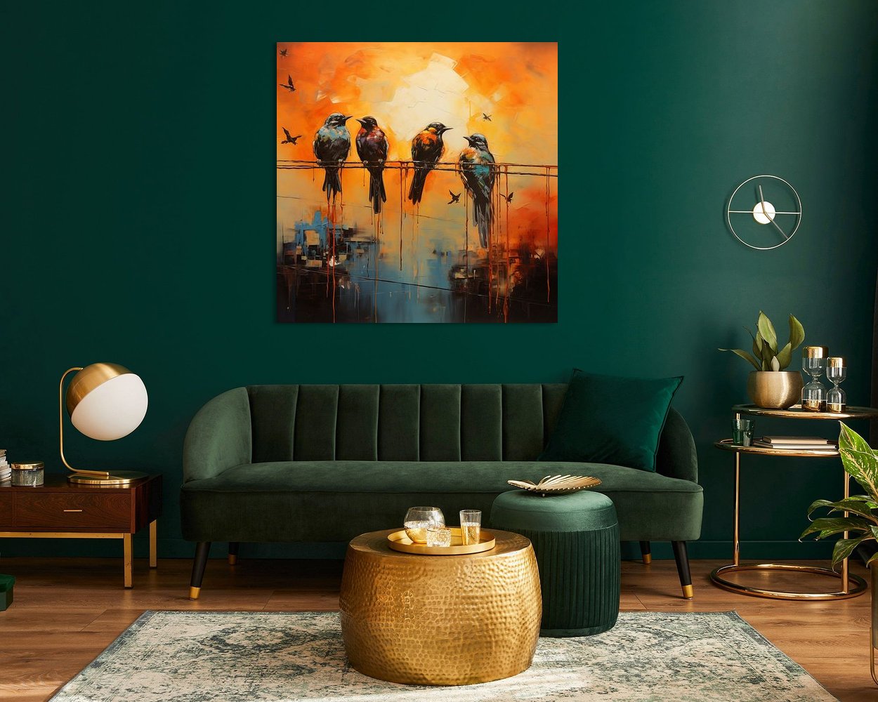 Example of the artwork in a room