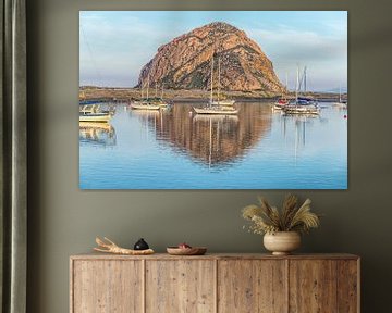 Caught In The Reflection - Morro Rock by Joseph S Giacalone Photography