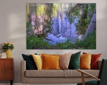 An Upper Yosemite Falls In Reflection by Joseph S Giacalone Photography