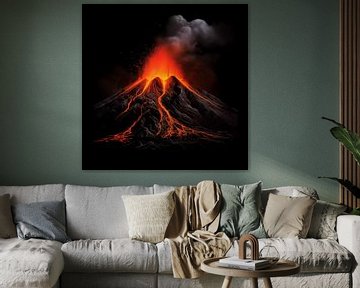 Vulkaanuitbarsting van TheXclusive Art