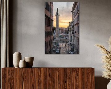 Trajan's Column in Rome by David van der Kloos