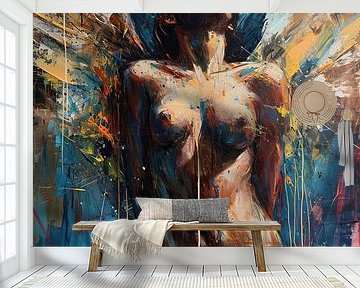 Energetic Figure Expression | Modern Portrait Art by Eye catching paintings