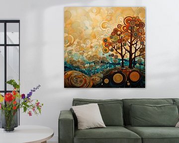 Spiralen Wald von Abstraktes Gemälde