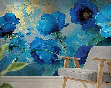 Bloemen |  Blauwe Bloemen van Blikvanger Schilderijen