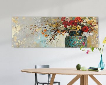 Fleurs de luxe | Fleurs abstraites sur Blikvanger Schilderijen