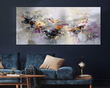 Abstract Gold accents by ARTEO Paintings