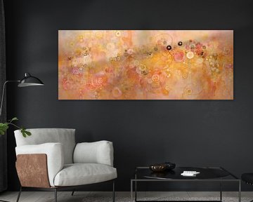 Gouden Dans | Abstract Goud van Abstract Schilderij