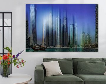 Dubai Marina Abstract by Dieter Walther