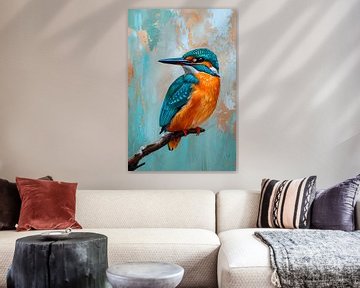 Colourful Kingfisher by But First Framing