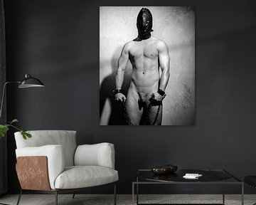 Naked man photographed in bdsm style by Photostudioholland