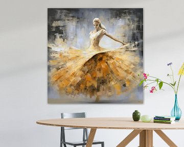Ballerina in golden hues by Lauri Creates