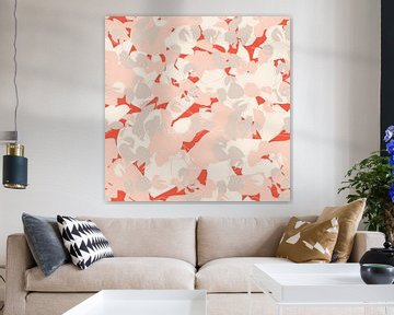 Flower market Copenhagen. Nordic blossom in orange, light salmon and grey by Dina Dankers