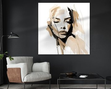 Serenity Behind Closed Eyes by Color Square