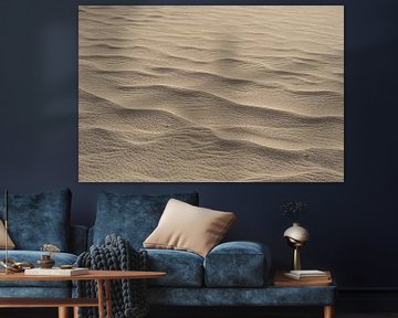Structures de sable en beige sur Tobias van Krieken