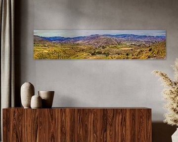 Panorama de la vallée du Colca à Chivay, Pérou