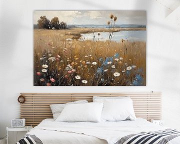 Landscape with flowers in spring by Studio Allee