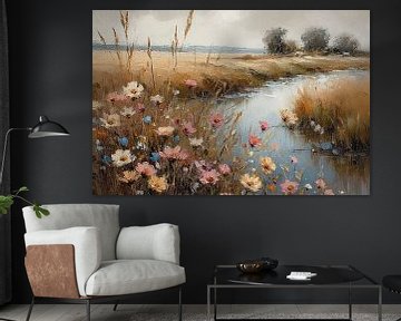 Landschap met bloemen in de lente van Studio Allee