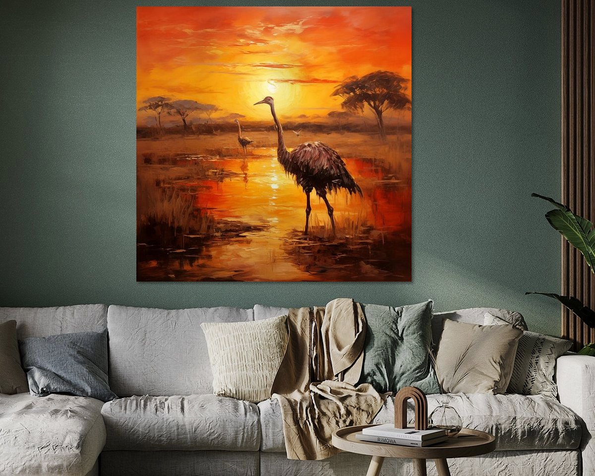 Example of the artwork in a room
