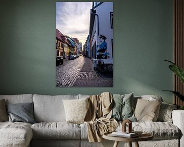 Wandeling door de hoofdstad van Thüringen op een koude winterdag - Erfurt - Duitsland van Oliver Hlavaty