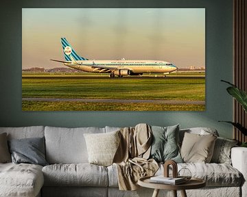 KLM Boeing 737-800 in retro livery. by Jaap van den Berg