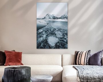 Grönlands Küste im Winter