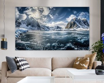Winter aan de Noorse kust