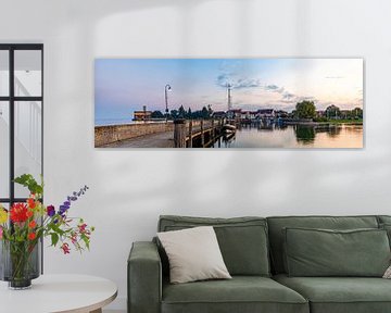 Panorama of Langenargen on Lake Constance at dawn by Werner Dieterich