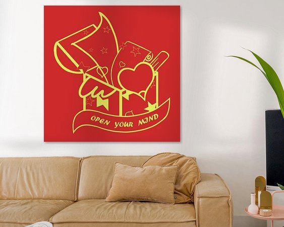 Example of the artwork in a room