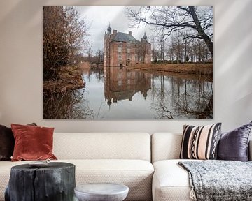 Kasteel de Cannenburgh weerspiegeld van Mandy Schipper