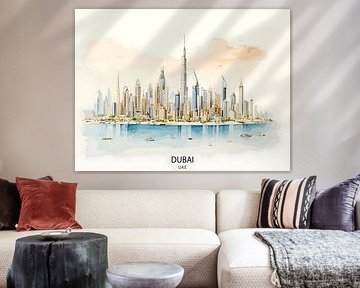 Dubai UAE Modern Cityscape