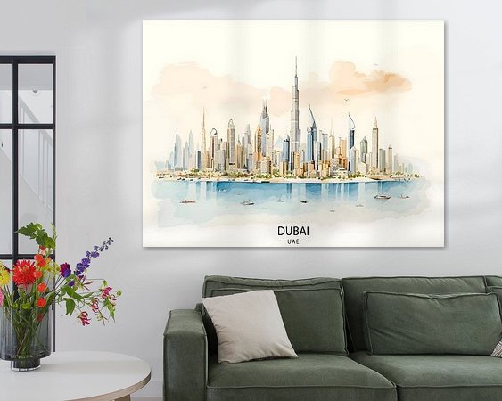Example of the artwork in a room