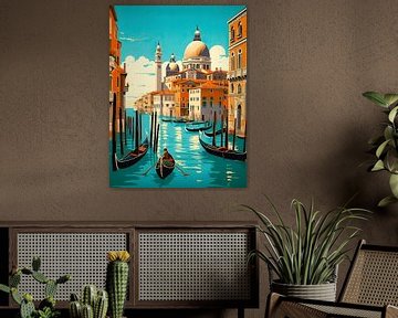 VENICE Italienischer Sommer Vintage Travel von Artstyle