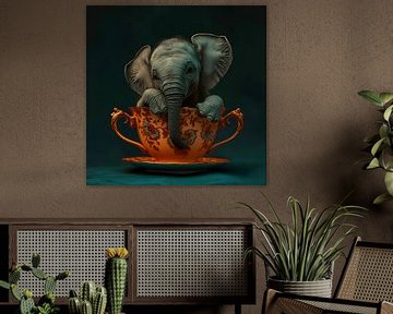 Tasse Elefant von But First Framing