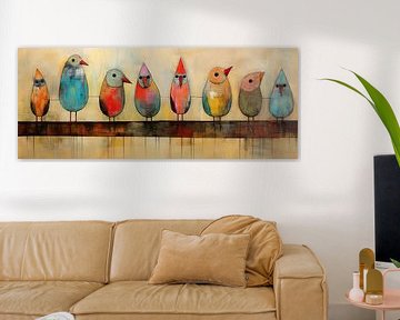 Kleurrijke Vogels van Blikvanger Schilderijen