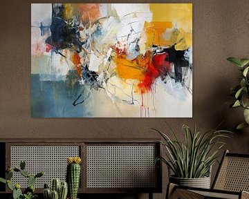 Dynamische Kontraste | Abstrakter Expressionismus von ARTEO Gemälde