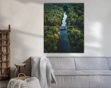 Viaduct in een prachtig landschap