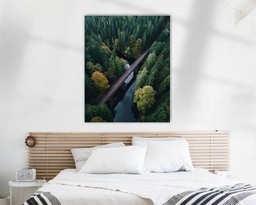 Viaduct in een prachtig landschap