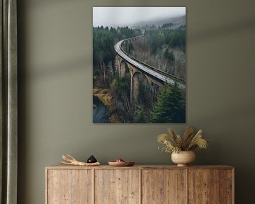 Viaduct in een prachtig landschap