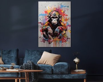 Kleurrijke aap van Andreas Magnusson