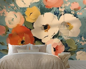 Fröhliche Blumen in Pastellfarben von Studio Allee