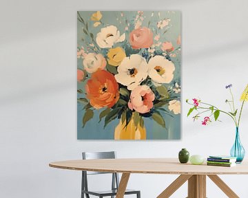 Vrolijke bloemen in pastelkleuren van Studio Allee