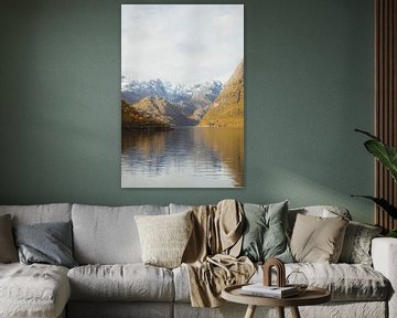Magische bergen in de Lofoten, Noorwegen van Jules Captures - Photography by Julia Vermeulen