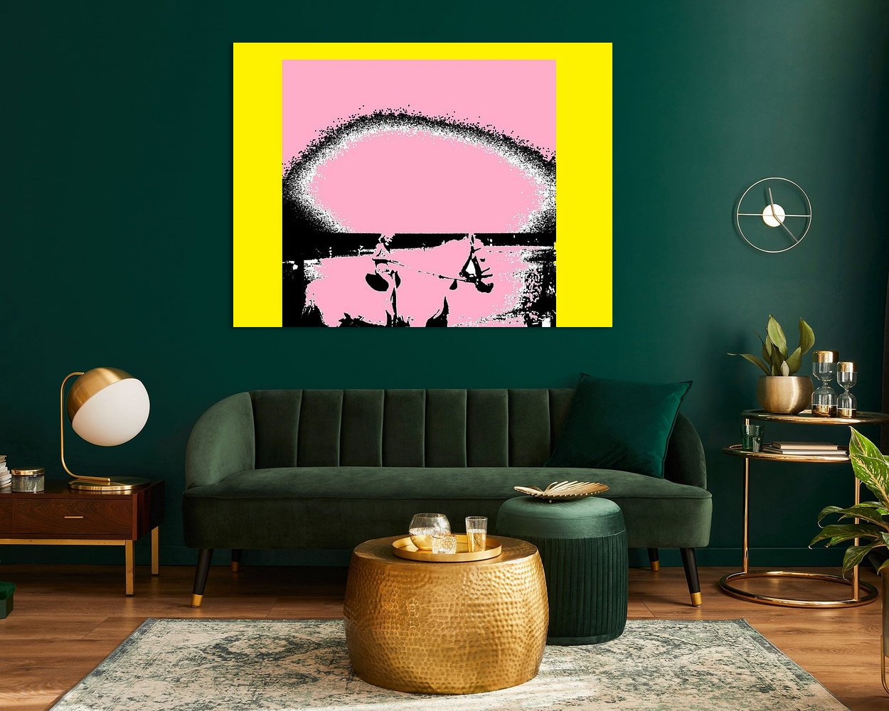 Example of the artwork in a room