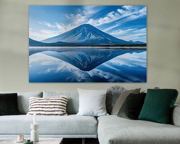 Bergpanorama met reflectie
